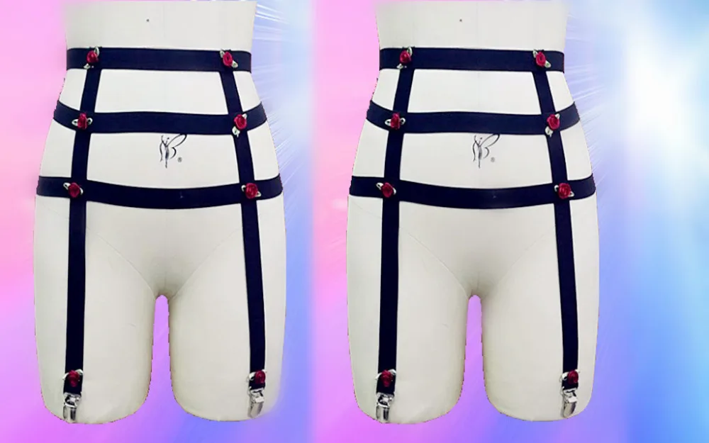 Подвязки для свадебных церемоний в стиле Харадзюку 3 цвета|bridal garter|body cagewedding bridal