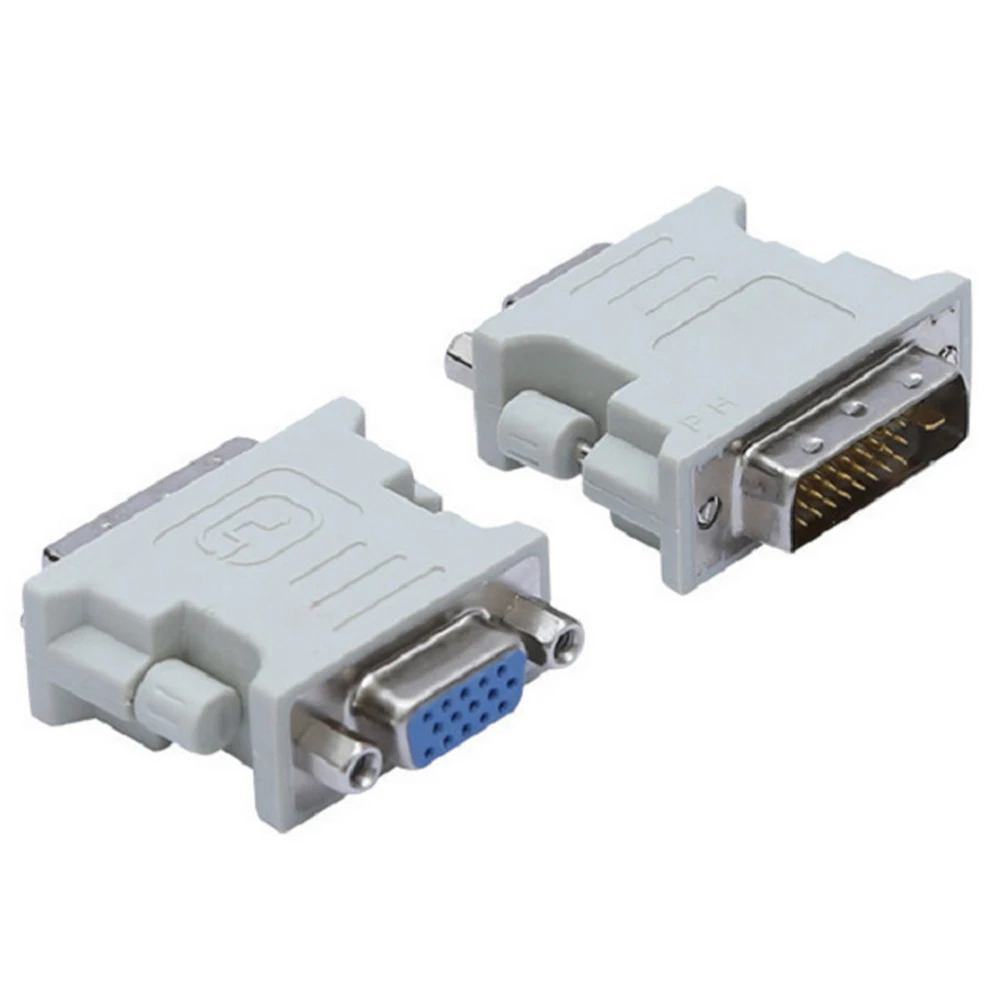 Белый DVI 24 + 1 к VGA Женский адаптер видео Многоцелевой Компьютерный монитор Мини