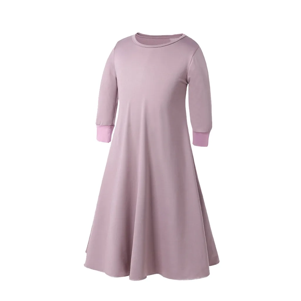 Детская одежда для маленьких девочек Рамадан Абая мусульман Дубай халат