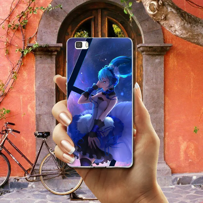 Мягкий мобильный телефон с Аниме Vocaloid Hatsune Miku чехлы из ТПУ для Huawei P8 P9 P10 P20 P30 Honor 7 7X