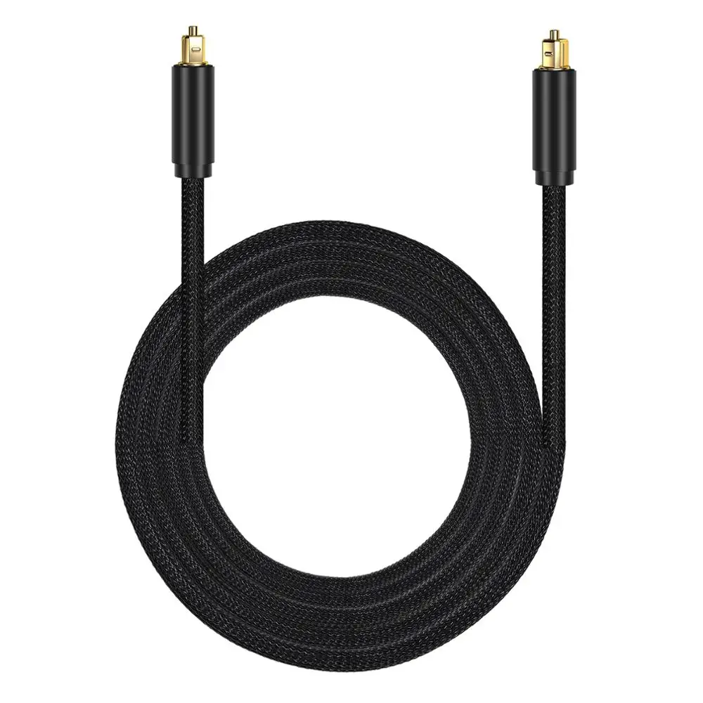 ESYNiC оптический Toslink цифровой аудио кабель позолоченный 1 8 м для усилителей Blu-Ray