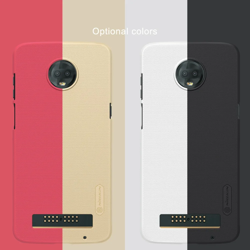 10 шт./лот Nillkin Super Frosted Shield чехол для moto Рола moto z3 играть ПК жесткий задняя крышка для moto z3 случае
