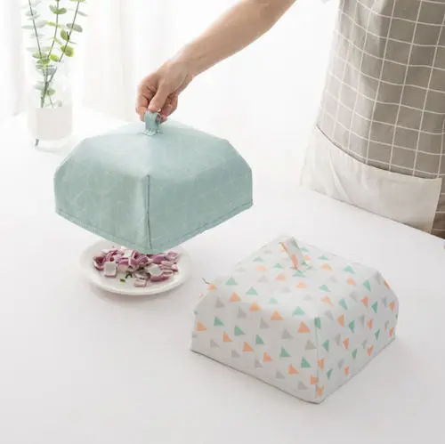 Складная крышка Dishs для пикника домашняя и кухонная посуда пылезащитная пищевых