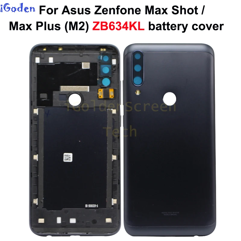 Задняя крышка для Asus Zenfone Max Plus (M2) ZB634KL чехол аккумулятора запасные части Shot задний