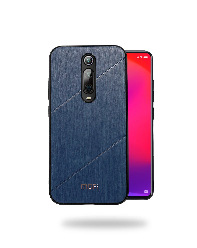 Для xiaomi mi 9t чехол Обложка на заднюю панель из искусственной кожи силиконовый чехол в деловом стиле fundas MOFi global mi 9t pro защитный чехол s