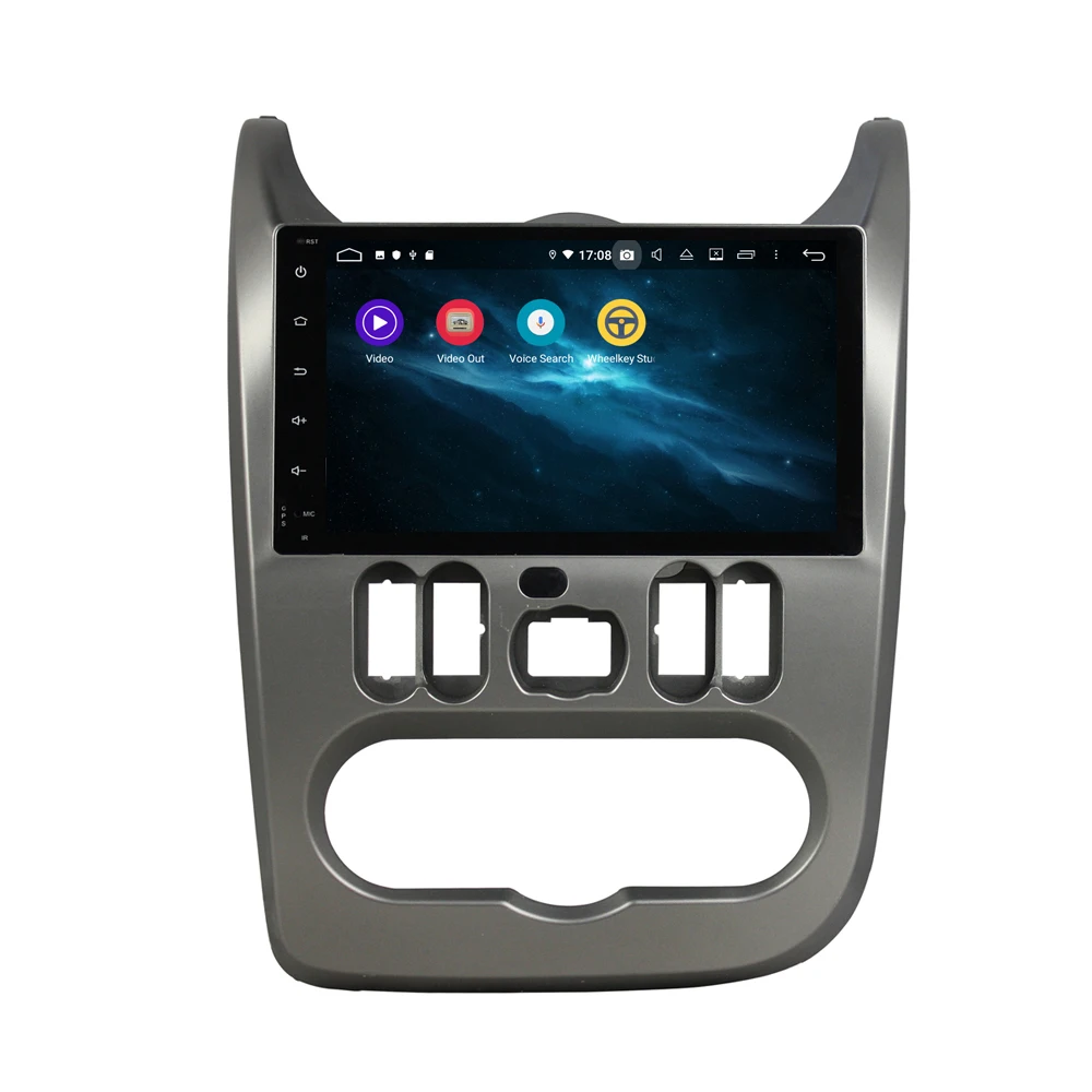 DSP Android 9 gps-навигация dvd-плеер для Renault Dacia Duster Logan Sandero 2008 + Авторадио Стерео Плеер head