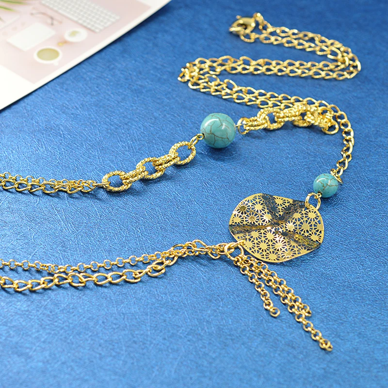 Женское длинное ожерелье Sunny Jewelry модное ювелирное изделие длинная цепочка