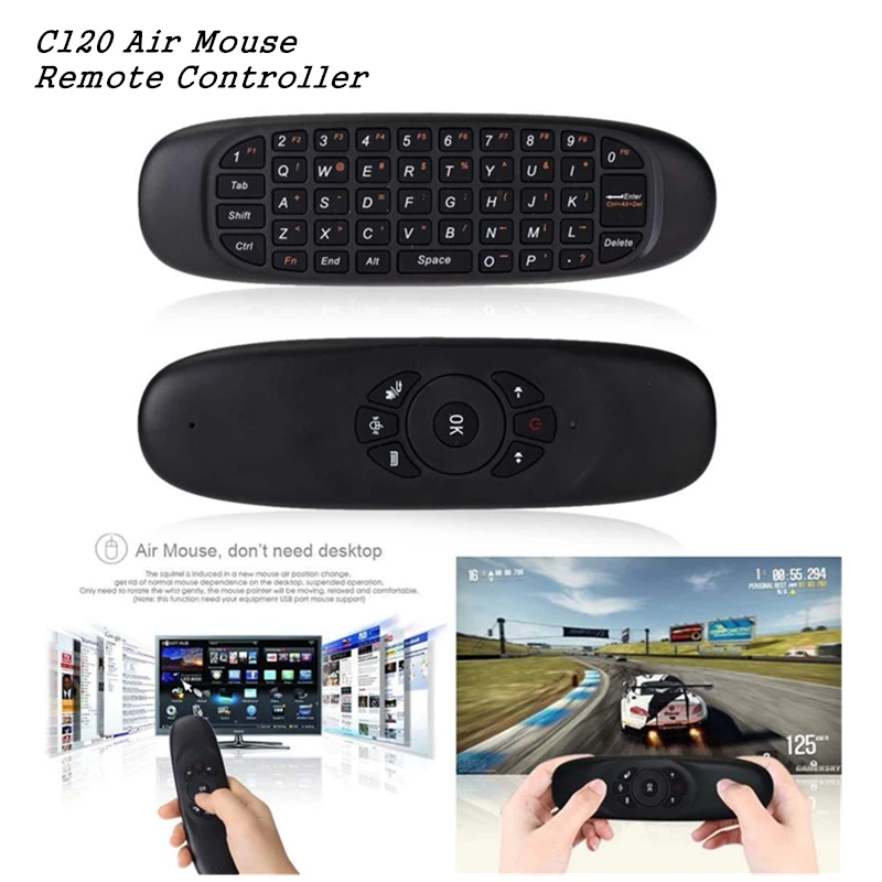 C120 Air Mouse пульт дистанционного управления Беспроводная игровая клавиатура
