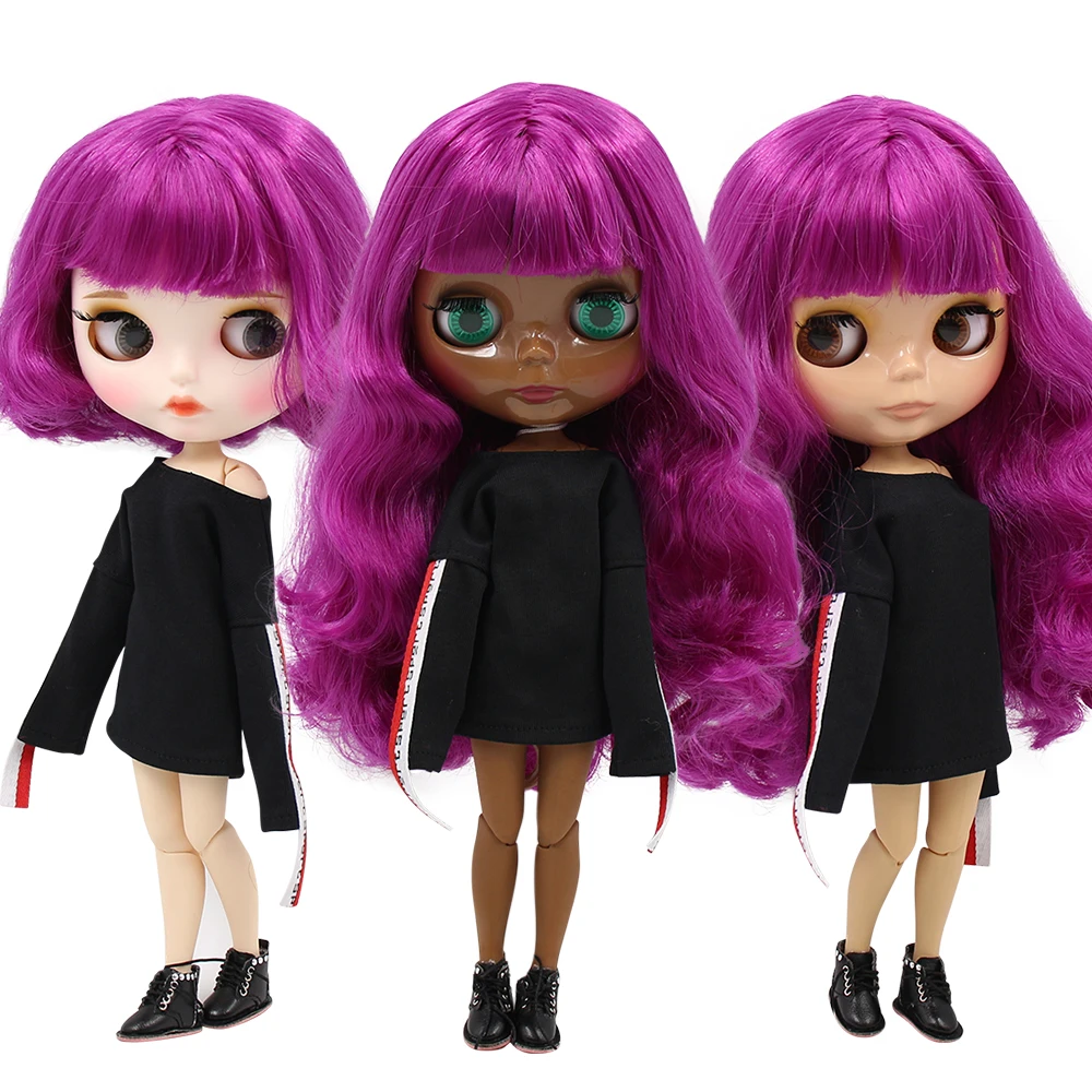 

ICY DBS Blyth Doll joint body purple hair 1/6 bjd 30cm toy girls gift anime girls