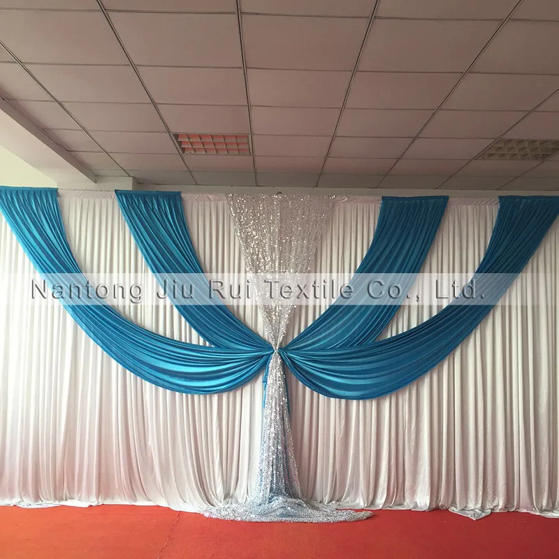 

Hotsale 3mx6m Swags Drapes Wedding Backdrop
