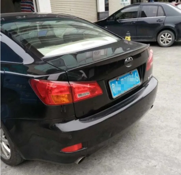 For Lexus IS250 IS300 IS350 Spoiler ABS Material Car Rear Wing Primer Color Rear lip Spoiler For Lexus IS250 Spoiler 2006-2011