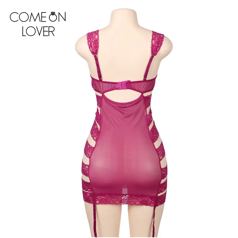 Comeonlover эластичное нижнее белье с вырезами в виде Розы женское Прозрачное на