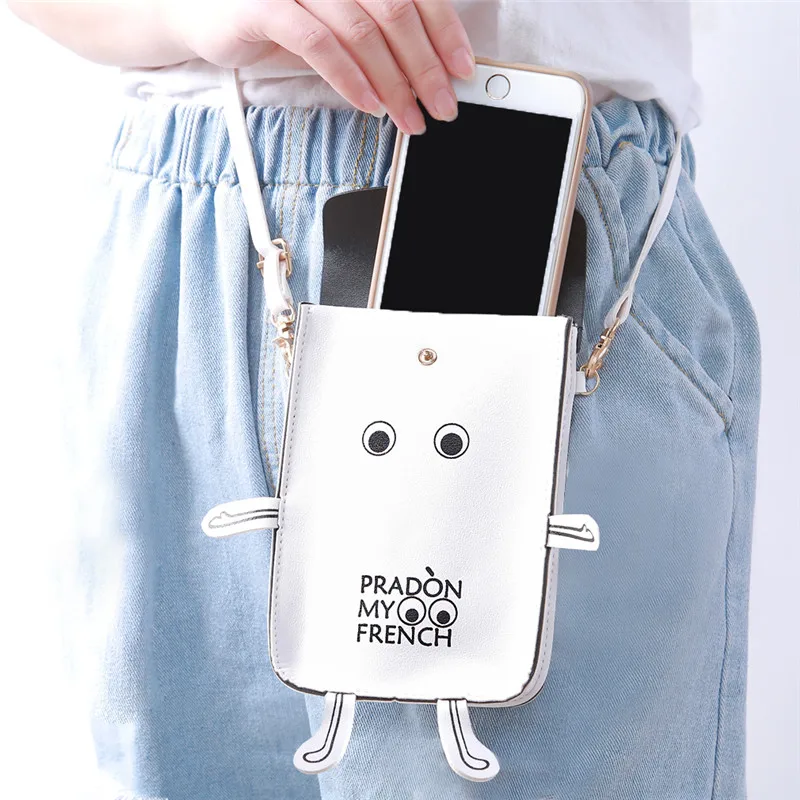 Women Mini Shoulder Bag Robot Cellephone Bags PU Leather For Girl Female Bolsas De Marca Fashion Crossbody 878861 | Багаж и сумки