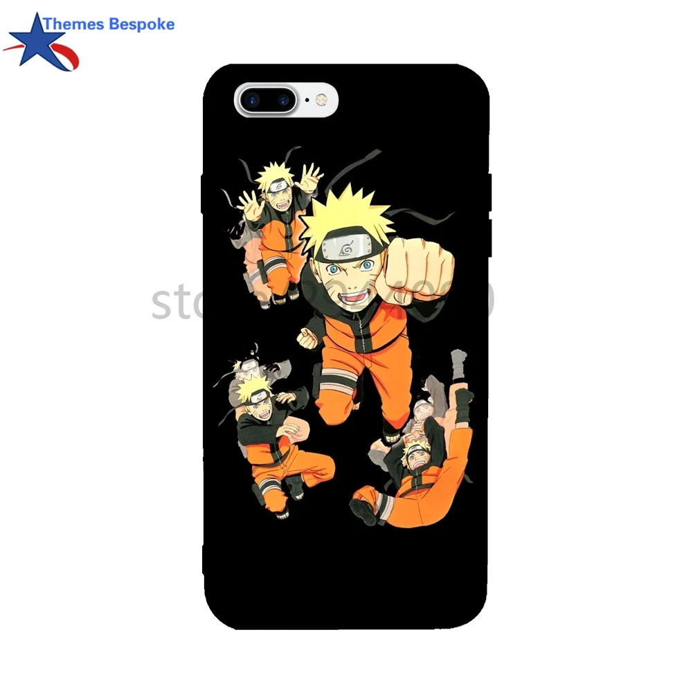 Наруто Чехол для iPhone X/7 Plus мода печатных Графический глазури красочный чехол 6/6S/ 6