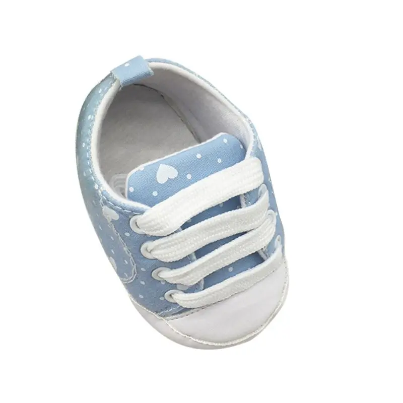 Обувь для детской кроватки на шнуровке х/б |