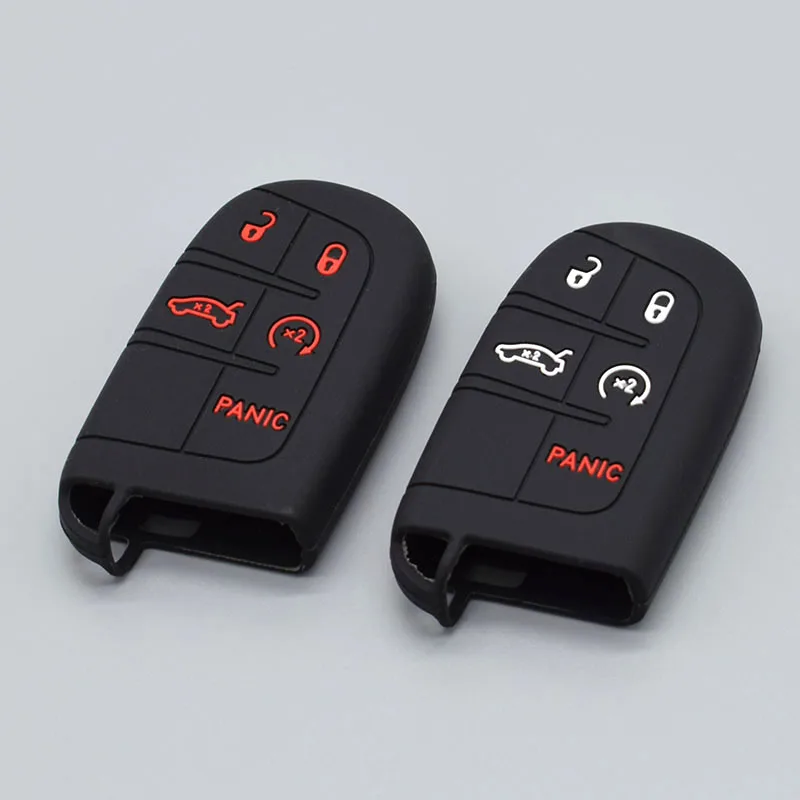 Чехол для ключа автомобиля силиконовый чехол Jeep wrangler Grand Cherokee compass longitude Patriot Dodge Ram