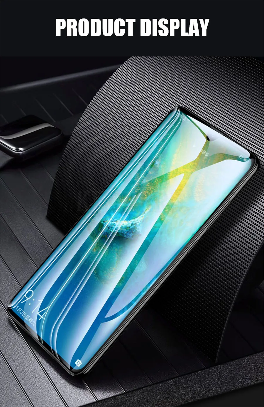 3D УФ искривленная полноразмерная клейкая жидкость закаленное Стекло для huawei Коврики 20 Pro Nano полный Screeen пленка глусь Крышка для huawei P30 P20 Pro
