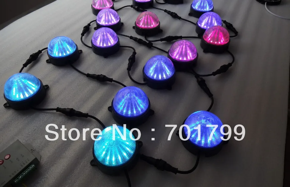 Круглый пиксельный модуль WS2811 постоянного тока 24 В 12 светодиодов 5050 SMD rgb внутри 2