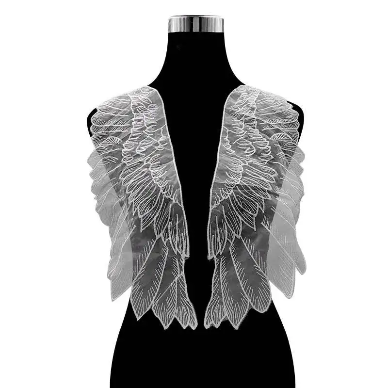 1piar Net Bottom Embroidery for Ougen Yarn Angel Wing DIY Lace Accessories Water Soluble Fabric | Дом и сад