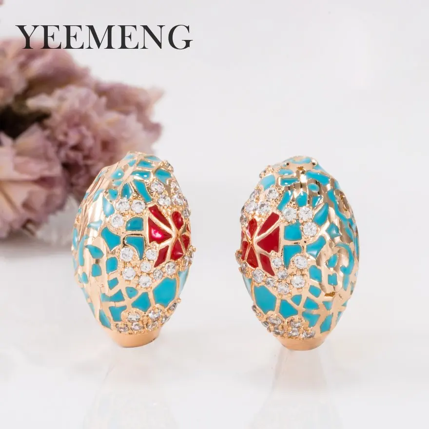 YEEMENG, дизайн, ювелирные изделия, подходят для Европы, для женщин, золотой цвет, разные цвета, пирсинг, личность, Экстра этнические широкие серьги