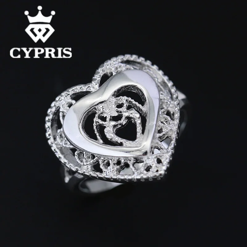 WHOLESALE Hot Promotion silver Fashion Ring Heart Women Engagement wholesale factory store Fine jewelry | Украшения и аксессуары
