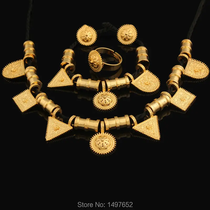 Новое поступление комплект ювелирных изделий из эритрейского/эфиопского сплава