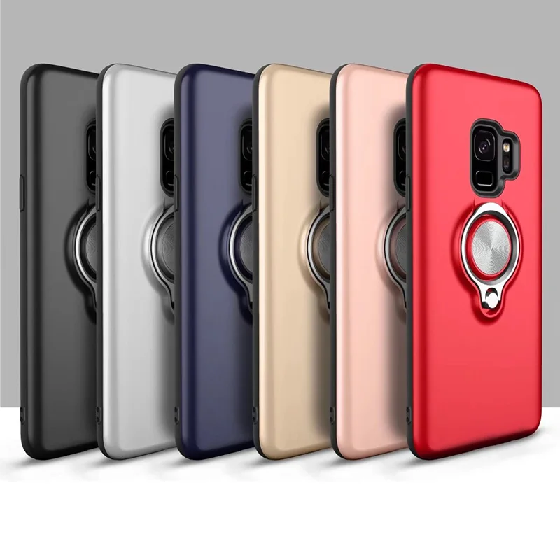 Для Samsung Galaxy S9 s9plus модные Подставки Жесткий PC + мягкий Silicine чехол для телефона В