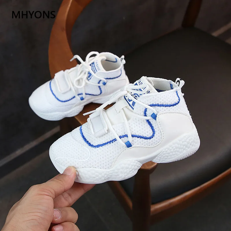MHYONS 2019 Осенняя детская обувь сетчатая ткань модные спортивные детские кроссовки