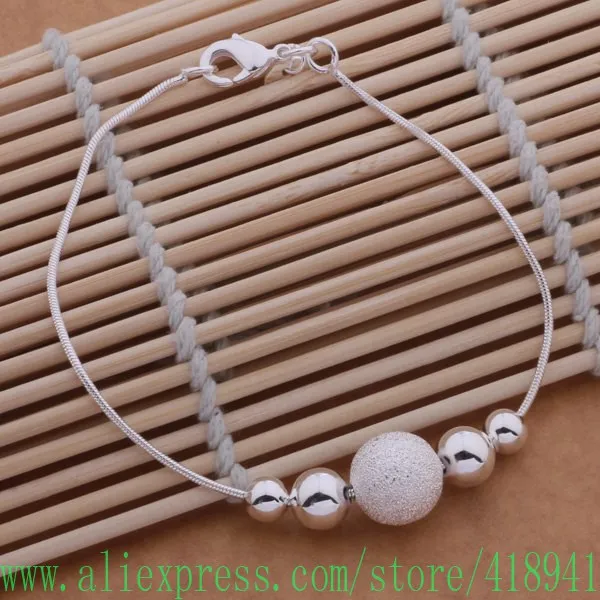 Бесплатная доставка браслет с серебряным покрытием посеребренное покрытие