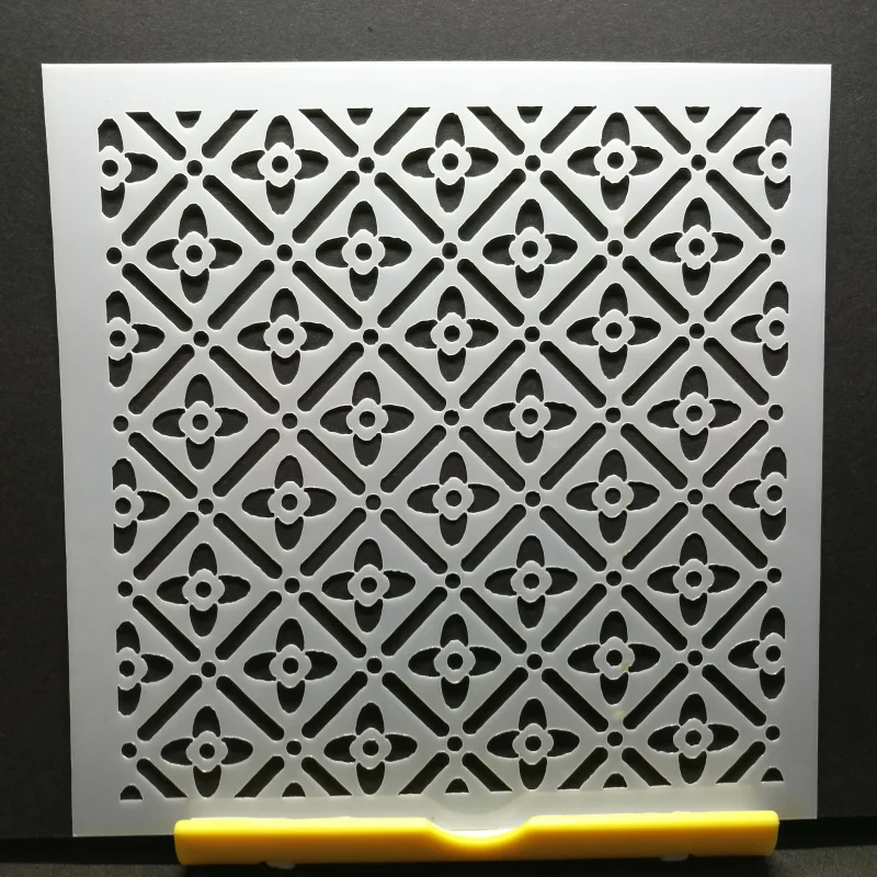 13*13 четыре Драгоценных Камня ПВХ слойные трафареты для Diy раскраска скрапбукинга