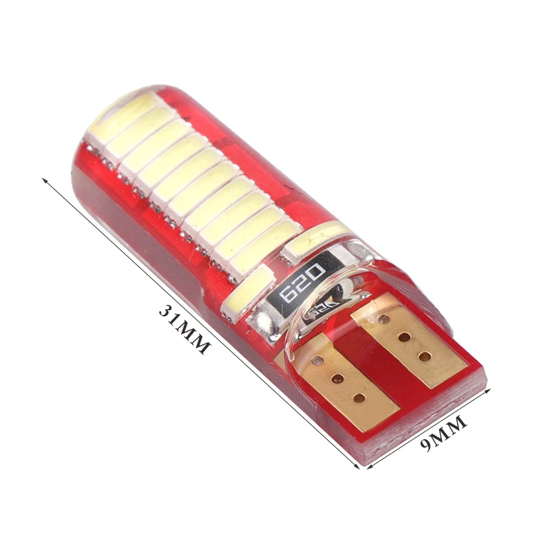 2 шт. Автомобильные светодиодные лампы T10 W5W 4014 SMD 168 194 12 В|Сигнальная лампа| |