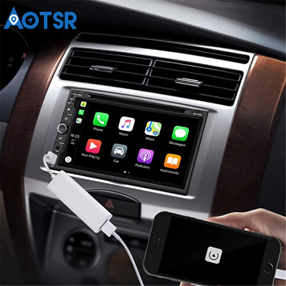 Беспроводной ключ Smart Link Apple CarPlay для Android навигационного плеера Mini USB Carplay с Авто