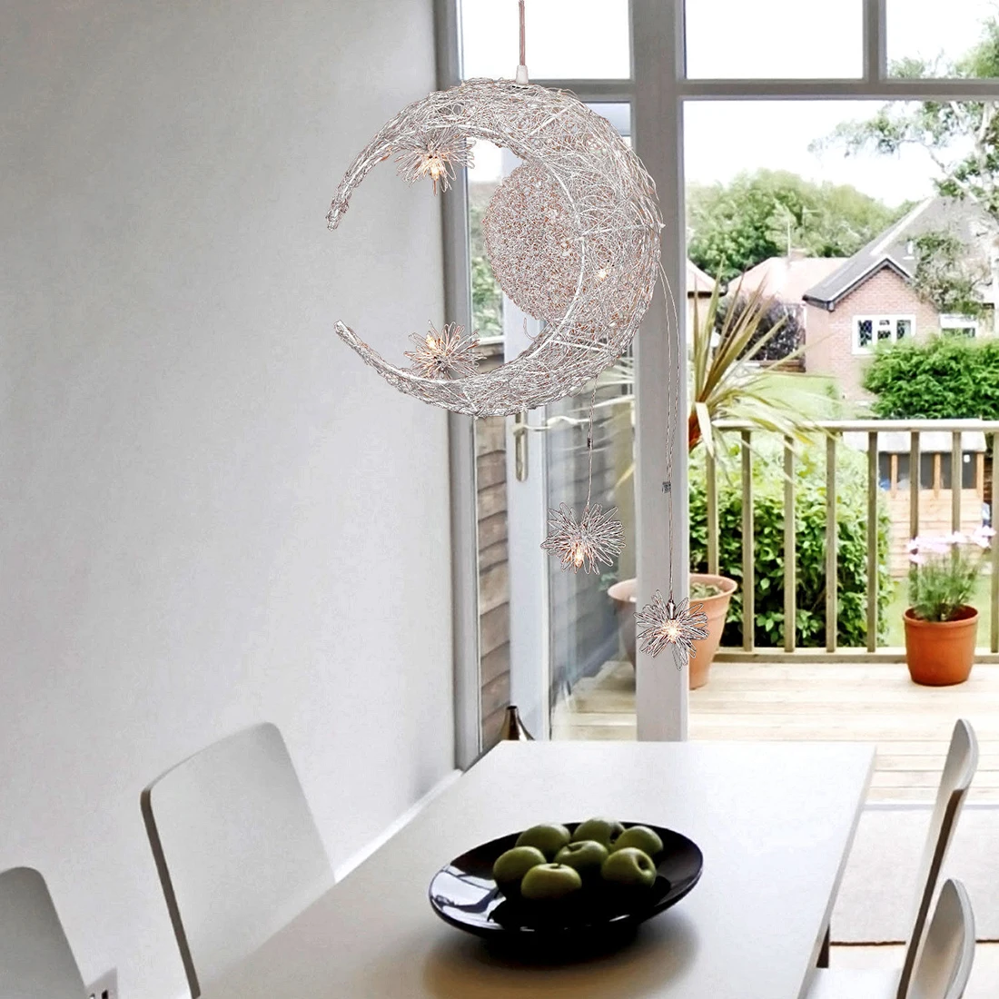 Луна и звезда сладкий светильник для спальни ing подвесной люстра потолочный