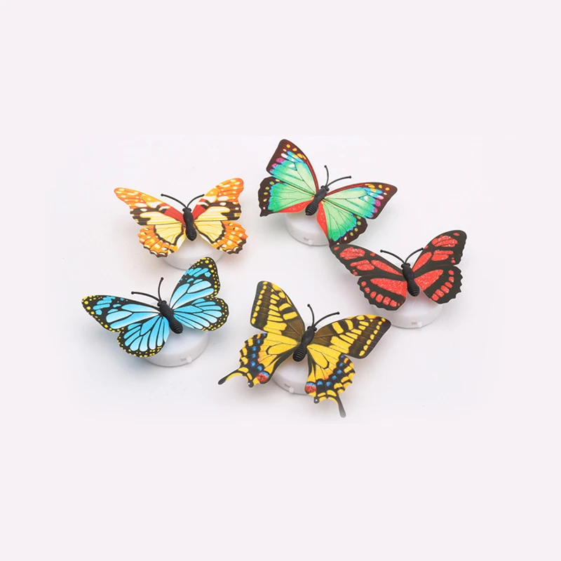 Креативное моделирование красочные светодиодные бабочки ночник паста вспышка