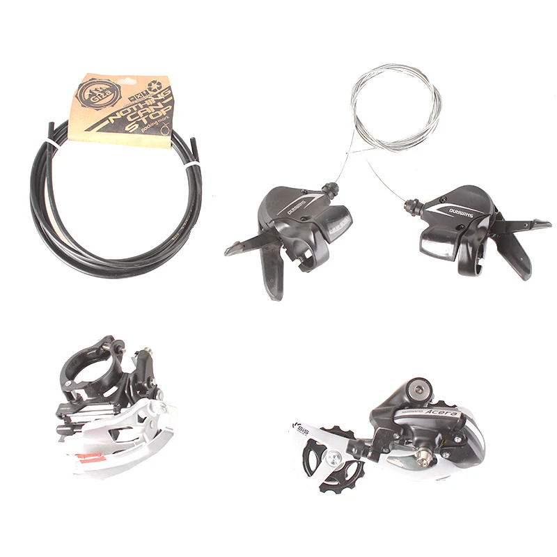 SHIMANO ACERA M360 3x8S 24S скоростной комплект для горного велосипеда 4 части с рычагом переключения передач и передним и задним переключателем и кабелем