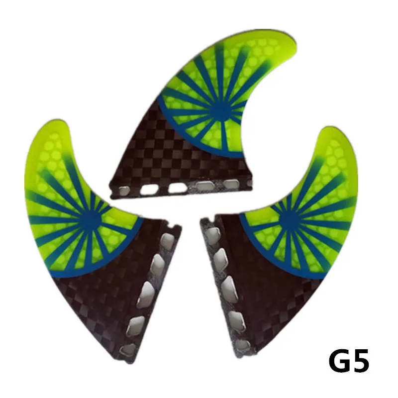 Future G5 Плавники Future G5/G7 сёрфинг детский вафельная ткань из Стекловолокна Плавники доски для серфинга Fcs плавника Однотонная одежда Fcs плавники 3 шт.; комплект из двух предметов Quilhas 14 цветов - Цвет: Future G5