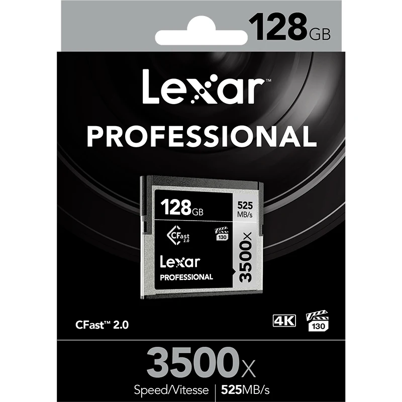 Оригинальный Lexar натуральная Cfast2.0 карта памяти 32 Гб 128 г 3500X до 525 м/с 64 256 для камеры