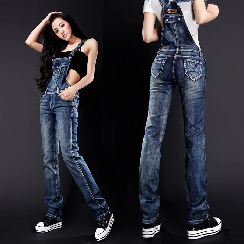 2017 сезон весна лето женские джинсовые комбинезоны Штаны Комбинезоны популярные