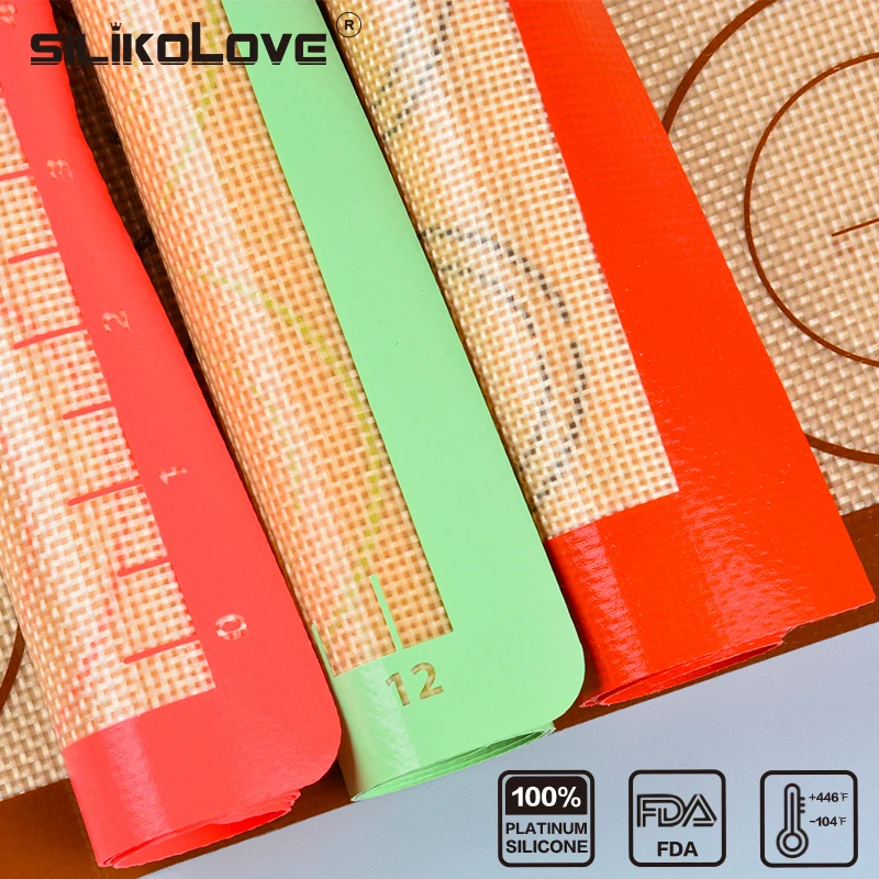 Силиконовый коврик для выпечки SILIKOLOVE, антипригарный силиконовый коврик, лист макарон, формы для выпечки, кондитерские инструменты, коврик для выпечки