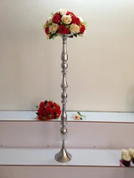 height 120cm 47 silver table flower vase golden table centerpiece table decor wedding decoration 10pcslot wedding lead roads