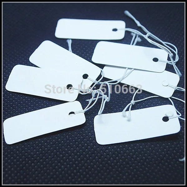 1000 шт. бумажные бирки ценники для модных ювелирных изделий одежды швейная Упаковка 35x18 мм 23x37 см 50x30 см с эластичностью