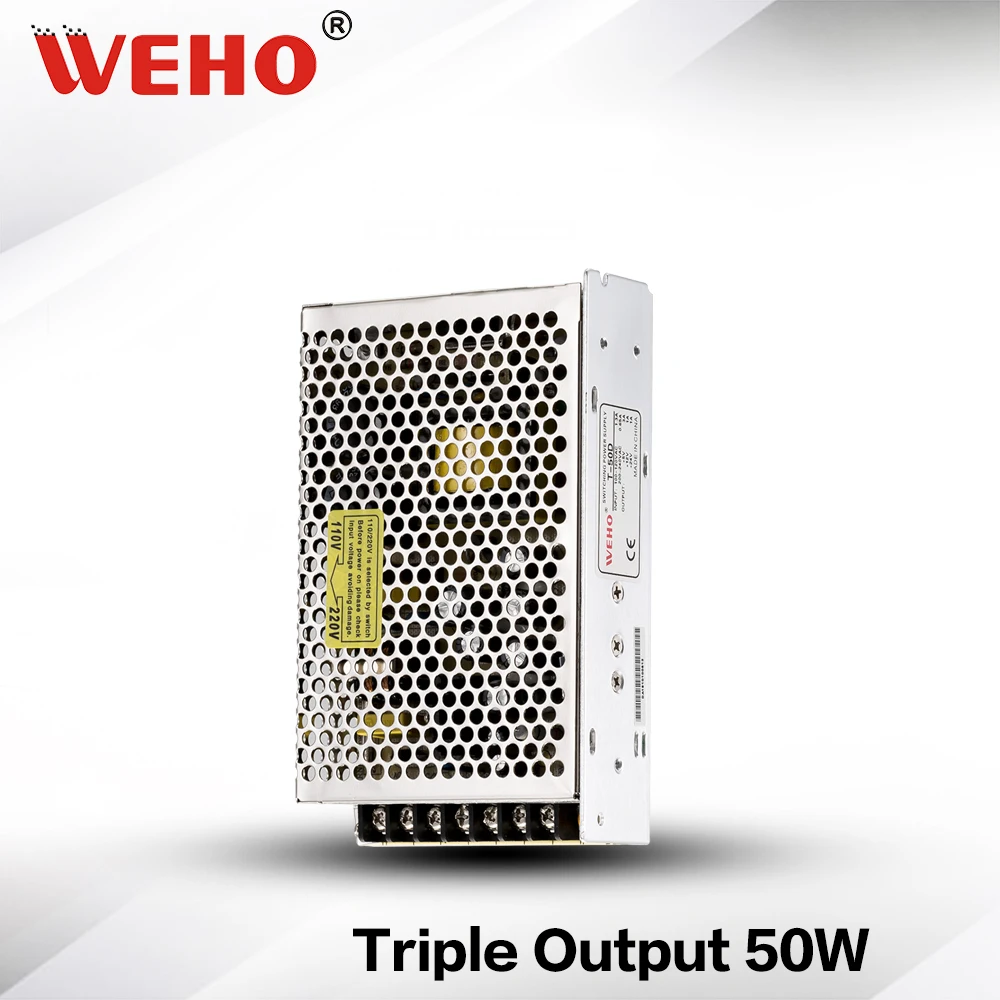 

(T-50/60) CE ROHS Approved 50W 60W Triple Output 5V 12V -5V/5V 12V -12V/5V 15V -15V/5V 12V 24V Switching Power Supply