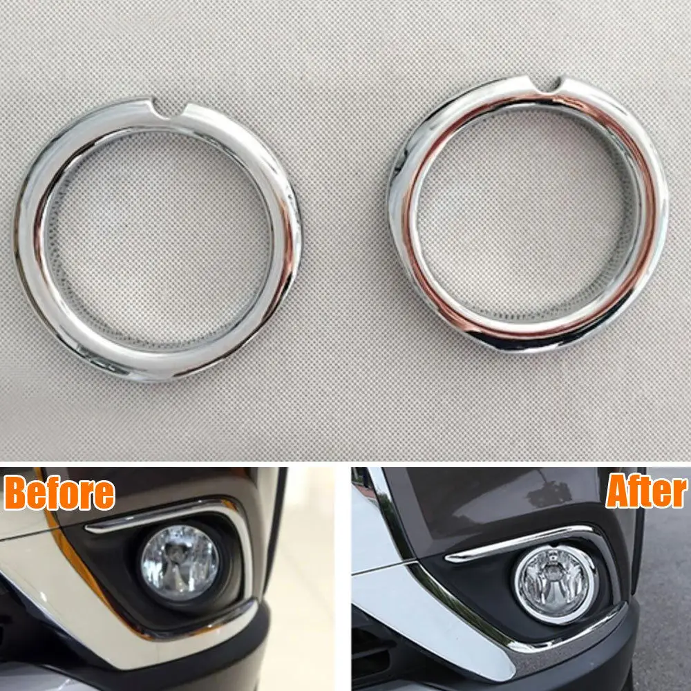 

Автомобильный ABS передний бампер, противотуманный светильник, чехлы для фар, отделка левой и правой рамы, украшение, подходит для Mitsubishi Outlander...