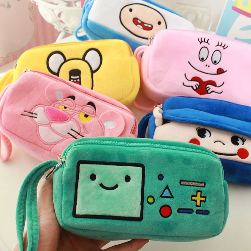 Мягкая Плюшевая косметичка kawaii Anime BMO Розовая пантера и барбапапа 20 см * 11 6