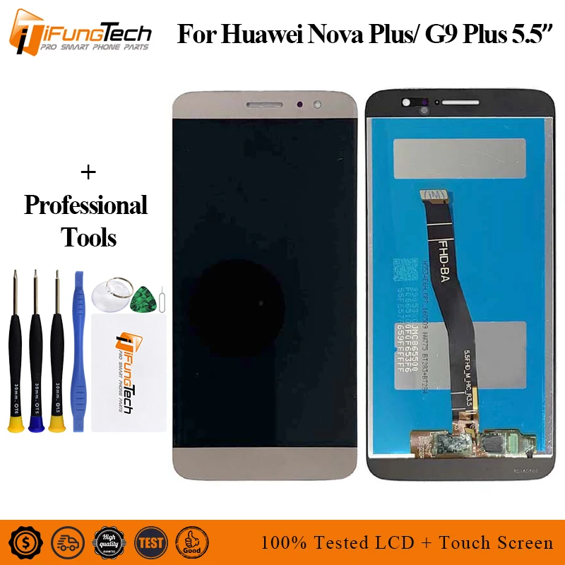 Черный/белый/золотой для Huawei Nova Plus ЖК дисплей + кодирующий преобразователь
