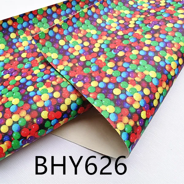 Бесплатная доставка 7 6*12 дюймов мультяшный принт синтетическая кожа ткань для DIY