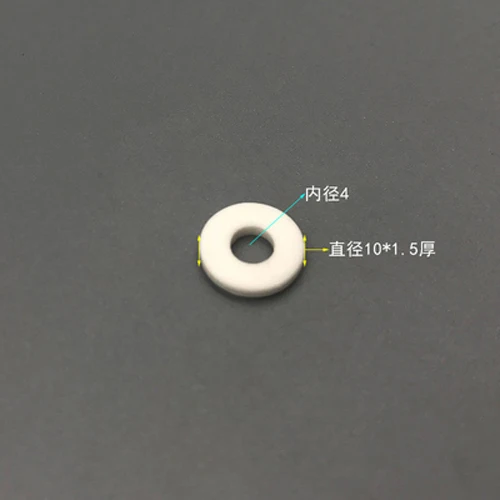 M4x10x1.5mm (5Pcs) M3.2 M4 M5 высокотемпературные глинозема керамические шайбы кольцо износ/коррозионно-стойкий коврик изоляция анти-окисление прокладка - Цвет: M4x10x1.5mm (5Pcs)