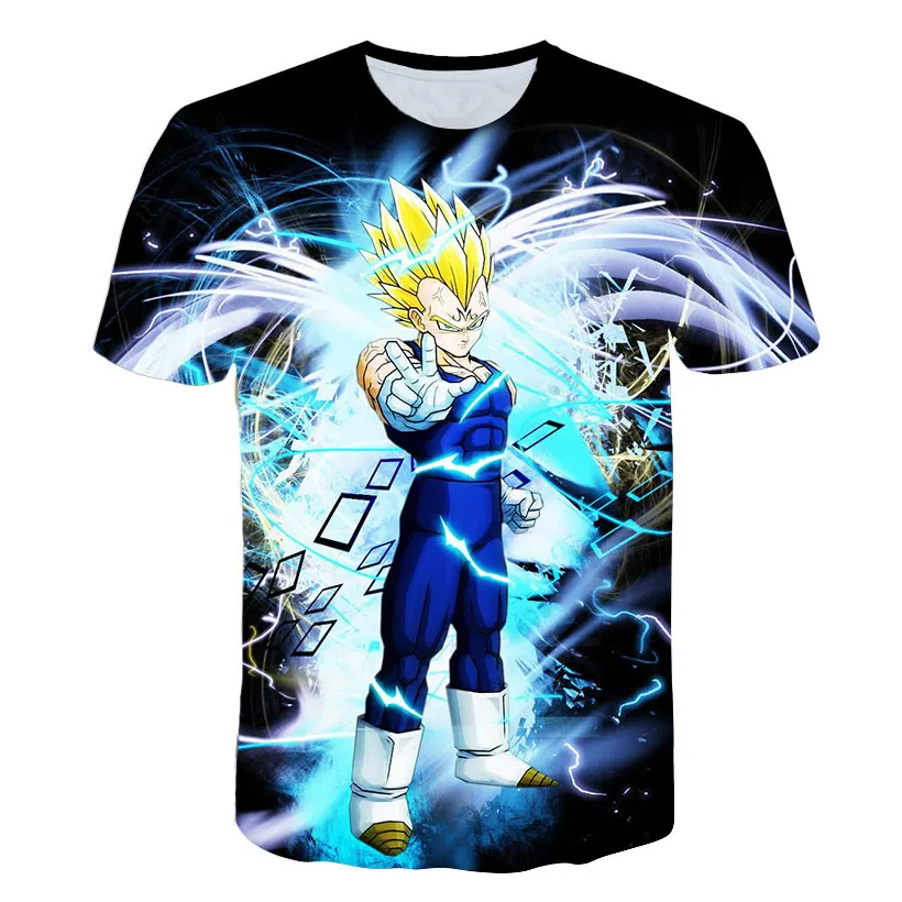 Футболка Dragon Ball 3D мужская футболка с аниме Харадзюку комиксы Топы Goku Z принтом
