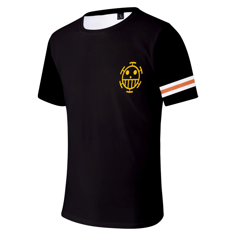 One Piece T-shirt 3D Funny Tshirt Anime Popular Summer Men Cool Short Sleeve Print Cartoon Tee | Мужская одежда