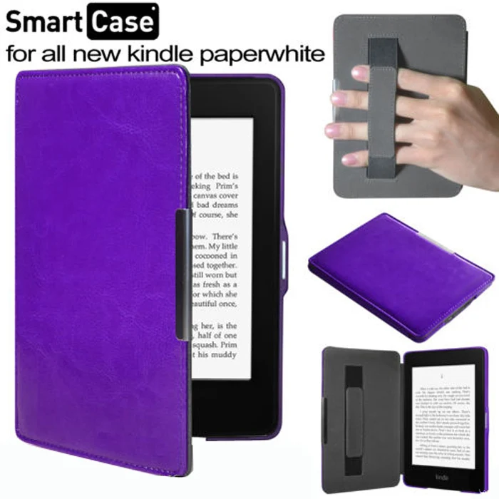 KPW CKST PL Магнитный смарт-чехол для amazon kindle paperwhite 3/2/1 2012 2013 версии Искусственная кожа принципиально ручной держатель чехол+ подарок - Цвет: KPW CKST PL